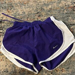 Nike Women's Athletic Shorts in Purple and White